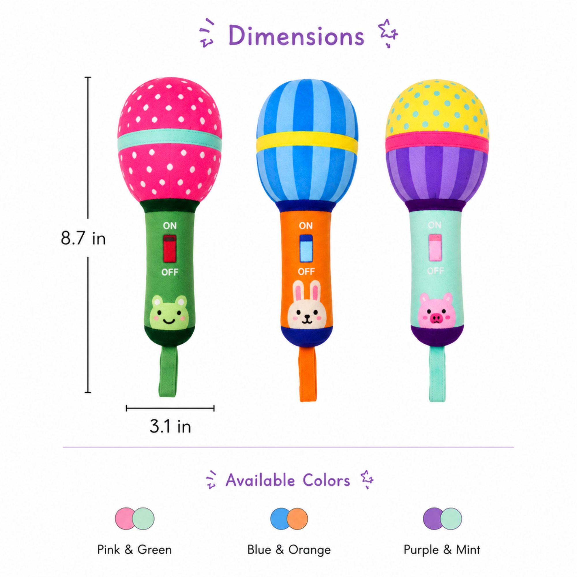 K-Pup Idol Microphone Plush Dog Toy