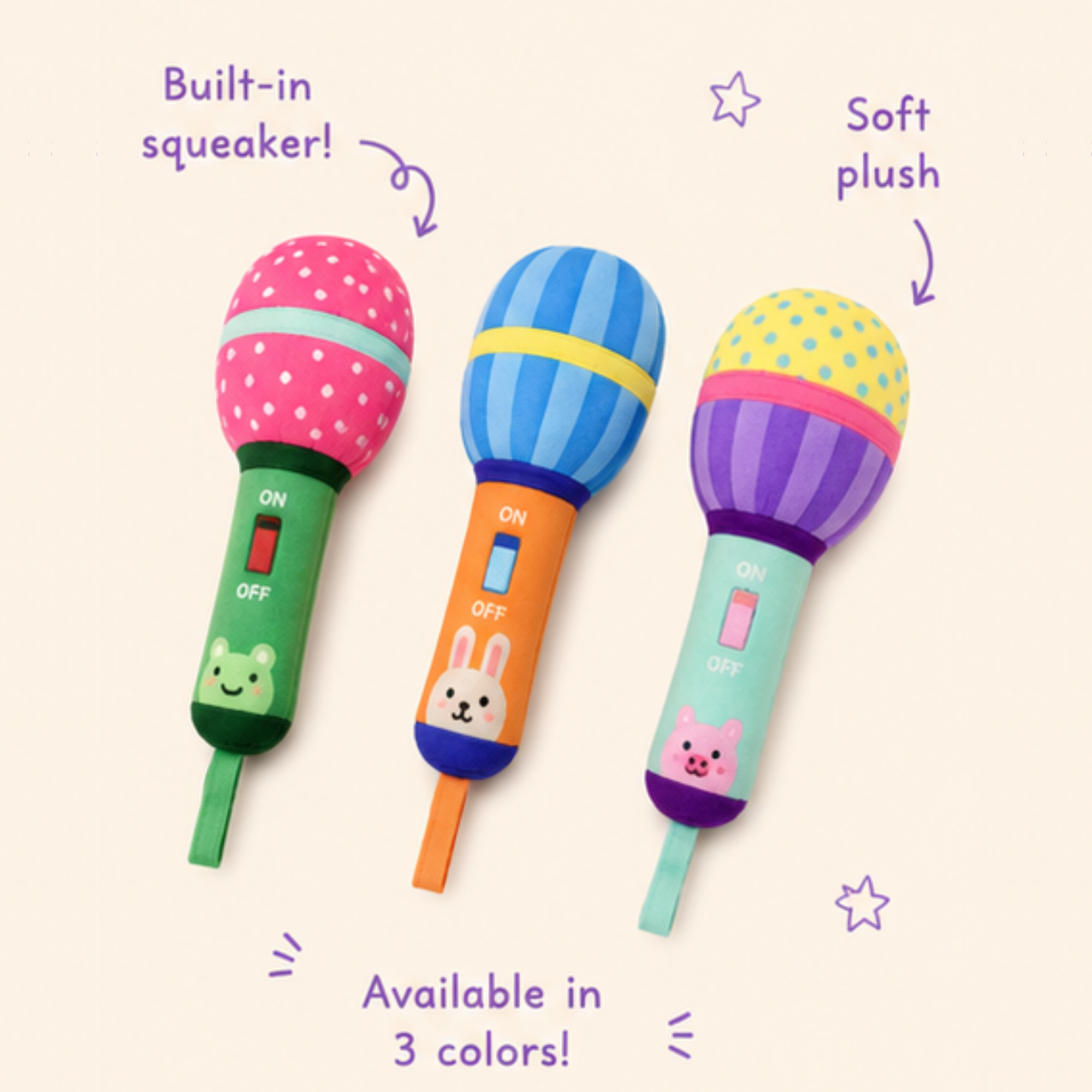 K-Pup Idol Microphone Plush Dog Toy